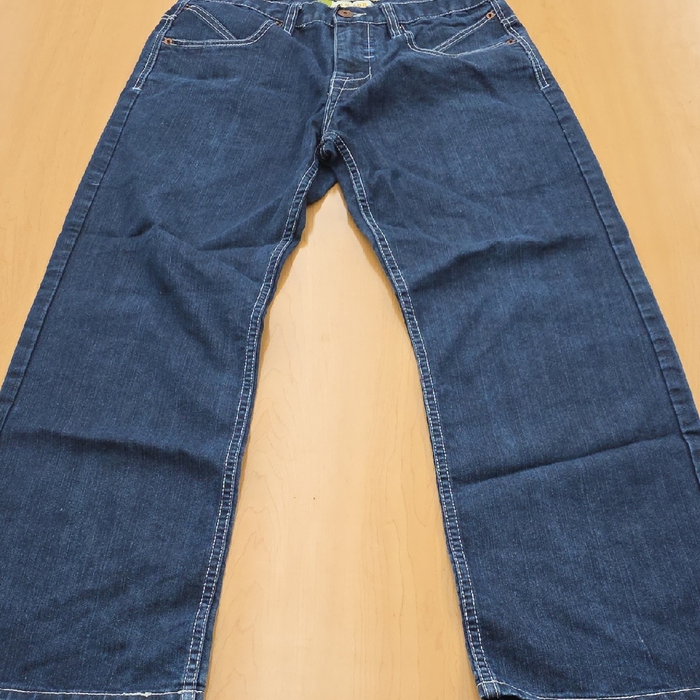 PJ Mark Relaxed Fit Men's Jeans in Deep Blue Size 34x32